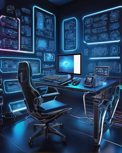 computer room,computer workstation,computer graphic,computerized,cyberscene,working space,workstations,computer art,spaceship interior,neon human resources,the server room,blur office background,cybercafes,modern office,computerworld,control center,cyberpatrol,computerize,cyberspace,creative office,Unique,Design,Sticker