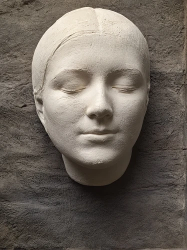 woman's face,stonefaced,canova,doll's head,stone sculpture,death mask,head ornament,maschera,gudea,woman sculpture,metope,eadwig,relieve,rothenstein,carved stone,cadenhead,hatshepsut,head woman,temporalis,female face,Photography,Black and white photography,Black and White Photography 15