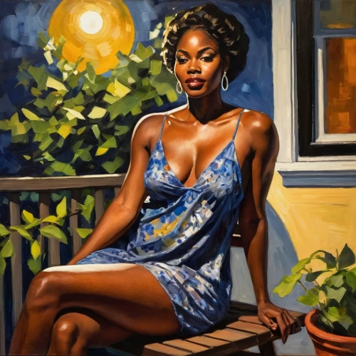 african woman,toccara,african american woman,oshun,oil painting,woman sitting,ikpe,oil painting on canvas,oil on canvas,kunbi,funmi,monifa,amaka,oluchi,woman at cafe,kelefa,maria bayo,angelou,black woman,monique,Conceptual Art,Oil color,Oil Color 22