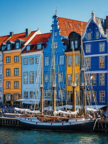 nyhavn,denmark,christianshavn,hanseatic city,copenhagen,bastad,bryggen,bryggman,scandinavia,stavanger,danmark,trondheim,aarhus,bryggeri,hanseatic,aalborg,bergen,habour,havnen,farstad,Illustration,Abstract Fantasy,Abstract Fantasy 02