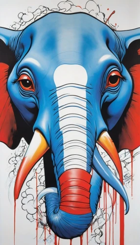 blue elephant,elephunk,water elephant,circus elephant,cartoon elephants,elefante,elephant,elefant,pachyderm,mandala elephant,silliphant,elephantine,ganapati,sycophant,triomphant,glass painting,hathi,rino,pachyderms,elephants,Conceptual Art,Graffiti Art,Graffiti Art 09