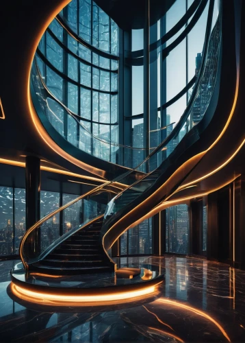 circular staircase,spiral staircase,winding staircase,futuristic architecture,staircase,futuristic art museum,helix,spaceship interior,arcology,blavatnik,oscorp,spiral stairs,elevators,cochere,staircases,revolving light,art deco background,art deco,stargates,futuristic landscape,Art,Classical Oil Painting,Classical Oil Painting 06
