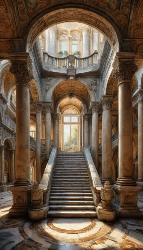 vatican museum,louvre,mirogoj,marble palace,sapienza,cochere,hall of the fallen,staircase,neoclassical,glyptotek,campidoglio,louvre museum,europe palace,vatican,versailles,vittoriano,sulpice,archly,ryswick,neoclassicism,Illustration,Paper based,Paper Based 29