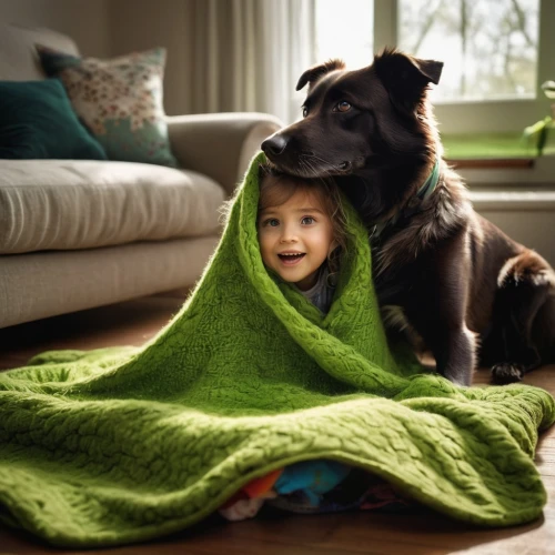 boy and dog,blanket,samen,green animals,girl with dog,little boy and girl,puppyhood,baby and teddy,the dog a hug,tenderness,blankie,companion dog,blankets,dog photography,little girl and mother,tendre,playing dogs,companionship,babysitter,photographing children,Illustration,Abstract Fantasy,Abstract Fantasy 01