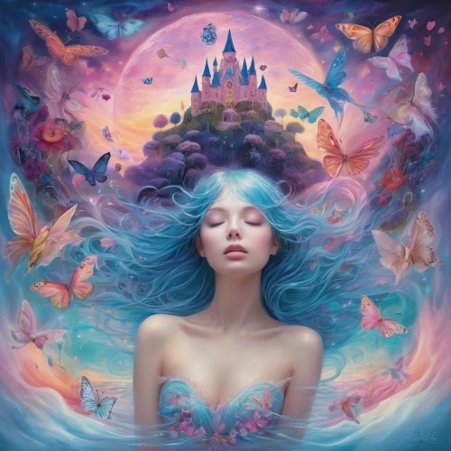 dreamscapes,fantasy picture,fantasy portrait,fairy world,mystical portrait of a girl,fantasy art,dream art,fantasia,dream world,faerie,dreamscape,3d fantasy,fae,fairyland,dreamworld,dreamtime,dreamlands,enchanted,imaginationland,dreamland,Illustration,Realistic Fantasy,Realistic Fantasy 37