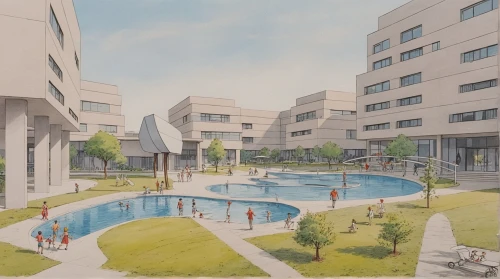 residencial,kaist,europan,habitaciones,cohousing,multifamily,renderings,new housing development,condominium,maisonettes,merignac,erignac,residences,blagnac,apartment complex,apartments,dorms,apts,umbc,housing,Illustration,Retro,Retro 12