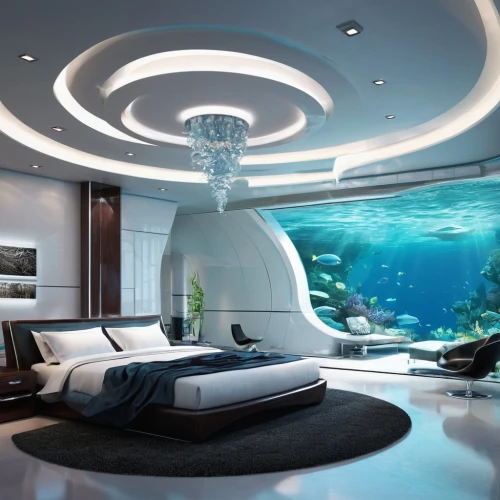 great room,sleeping room,waterbed,interior modern design,modern room,luxury home interior,modern decor,interior design,spaceship interior,luxury bathroom,modern living room,underwater playground,penthouses,dreamhouse,luxury hotel,fish tank,deep ocean,futuristic architecture,marine tank,beautiful home,Conceptual Art,Sci-Fi,Sci-Fi 24