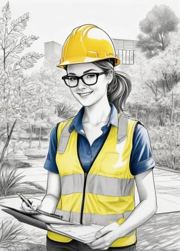female worker,forewoman,hardhat,forest work,construction worker,hard hat,hydrogeologist,servicemaster,geoscientist,workcover,construction industry,worker,engineer,job site,geologist,personal protective equipment,coordinadora,worksite,constructionists,lineswoman,Illustration,Black and White,Black and White 30