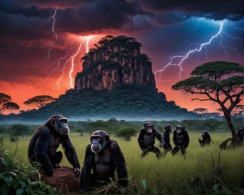 australopithecines,hominids,primatology,baboons,primatologists,gigantopithecus,zambezian,pleistocene,paleoanthropologists,hominins,paleoanthropology,silverbacks,primates,australopithecine,mandrills,tuskers,simians,prosimians,chimpanzees,palaeopropithecus,Photography,General,Natural