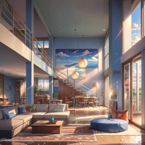 sky apartment,lofts,penthouses,loft,an apartment,dorm,sky space concept,dorms,apartment,3d rendering,dreamhouse,apartments,modern room,beautiful home,apartment complex,great room,clubroom,skyloft,dormitory,modern decor,Anime,Anime,Realistic