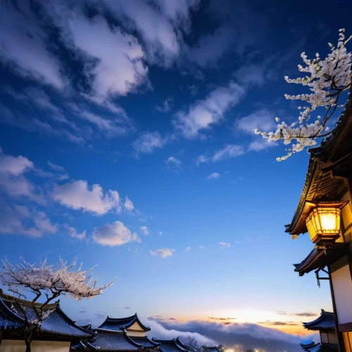 beautiful japan,japan's three great night views,japon,lijiang,japan landscape,korean village snow,blue hour,gion,jinhae,magome,fragrant snow sea,moufang,winter sky,winter night,roof landscape,hanok,yunnan,windows wallpaper,namsan hanok village,dazaifu,Illustration,Japanese style,Japanese Style 12