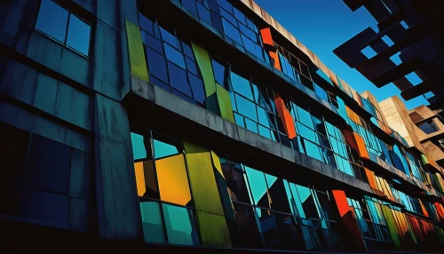 colorful facade,glass facades,apartment blocks,apartment block,colorful glass,colorful city,glass facade,opaque panes,rigshospitalet,row of windows,cladding,office buildings,block of flats,glass building,jussieu,multistory,ocad,lofts,saturated colors,apartment buildings,Illustration,Black and White,Black and White 08