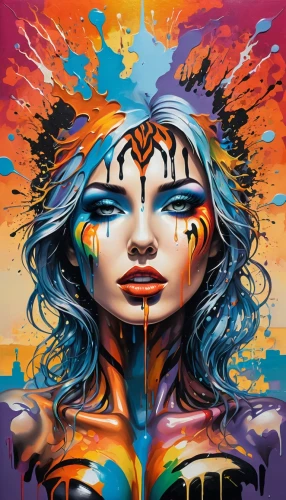 neon body painting,bodypainting,psytrance,third eye,warrior woman,tribal,chevrier,boho art,bassnectar,samsara,promethea,body painting,graffiti art,gemini,digiart,seni,zodiac sign gemini,digital art,dmt,digital artwork,Conceptual Art,Graffiti Art,Graffiti Art 08