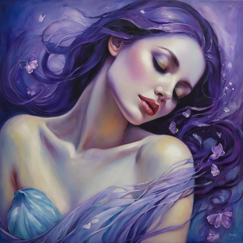 la violetta,violetta,faerie,faery,violeta,mermaid background,lilac blossom,fantasy portrait,blue enchantress,butterfly lilac,violette,fantasy art,fairy queen,sailing blue purple,megara,purple lilac,fairie,amphitrite,violet,violaceous,Illustration,Realistic Fantasy,Realistic Fantasy 30