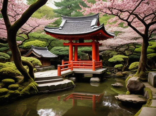 japan garden,japanese garden,japanese garden ornament,japon,beautiful japan,japanese shrine,ritsurin garden,japan landscape,japanese sakura background,japanese zen garden,sake gardens,zen garden,japanese cherry trees,cherry blossom japanese,koi pond,hyang garden,asian architecture,japanese background,the japanese tree,heian,Illustration,Paper based,Paper Based 29