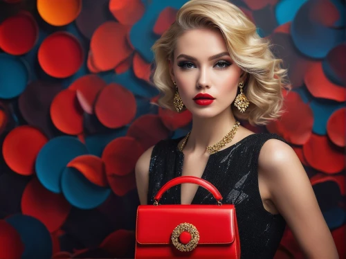 red bag,delvaux,bulgari,red gift,handbag,poppy red,luxury accessories,bvlgari,lady in red,guerlain,vintage fashion,women fashion,vanderhorst,derivable,blonde girl with christmas gift,valentine day's pin up,purses,women's accessories,handbags,vintage woman,Illustration,Japanese style,Japanese Style 16