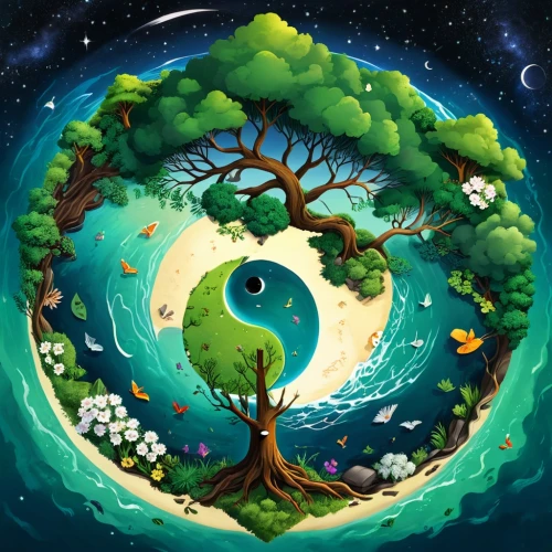 yggdrasil,circle around tree,mother earth,tree of life,children's background,magic tree,celtic tree,flourishing tree,nature background,fairy world,koru,fantasy picture,cartoon video game background,koropeckyj,natura,moon and star background,ecopeace,fairy forest,mantra om,pachamama,Unique,3D,Isometric