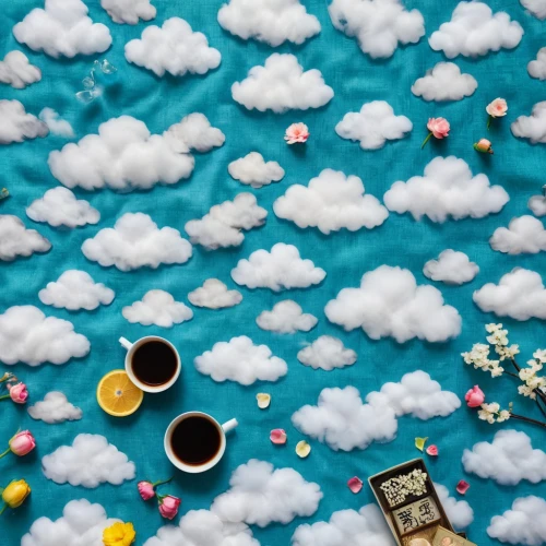 coffee background,cupcake background,cloud play,ice cream icons,paper clouds,flatlay,lego background,spilt coffee,cups of coffee,blue coffee cups,coffee icons,coffee cups,marshmallow art,coffees,coffee break,scattered,tiny world,a cup of coffee,candyland,coffee tea illustration,Unique,Design,Knolling