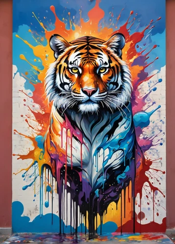 tiger,tigers,bengal tiger,a tiger,tigerish,tigert,hottiger,asian tiger,stigers,tigor,graffiti art,tigre,tigar,tiger head,tigermania,tigerle,rimau,siberian tiger,tigris,ruettiger,Conceptual Art,Graffiti Art,Graffiti Art 08