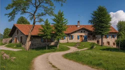 stone houses,hameau,houses clipart,old houses,wooden houses,old village,escher village,home landscape,cottages,country house,traditional house,farmhouses,maisons,country cottage,row of houses,kacharis,house in the forest,farm house,old house,houses,Photography,General,Realistic