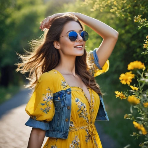 beautiful girl with flowers,yellow daisies,yellow jumpsuit,yellow and blue,girl in flowers,colorful floral,sunflowers,blue floral,women fashion,yellow,sunflower lace background,yellow color,yellow sun hat,sun flowers,bright flowers,yellow flowers,golden flowers,boho,sun daisies,flowery,Photography,Documentary Photography,Documentary Photography 15