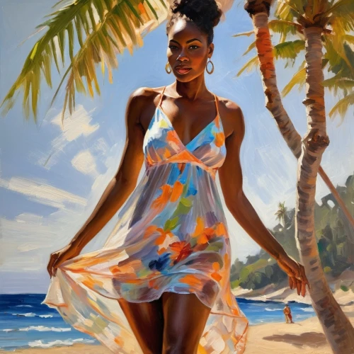 oshun,fischl,oil painting,oluchi,african woman,caribbean,african american woman,oil painting on canvas,luau,beachwear,african art,dirie,guadeloupe,donsky,uvi,photorealist,art painting,mustique,tahitian,bahama,Conceptual Art,Oil color,Oil Color 22