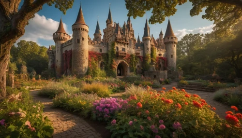 fairy tale castle,fairytale castle,efteling,fantasyland,fairytale,cinderella's castle,fairy tale,fairy tale castle sigmaringen,a fairy tale,disneyland park,disney castle,fairyland,cinderella castle,fairytale forest,sleeping beauty castle,alcazar of seville,enchanted forest,storybook,the disneyland resort,enchanted,Photography,General,Fantasy