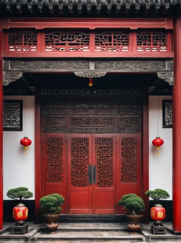 asian architecture,pingyao,shuozhou,suzhou,chaozhou,soochow,zhaozhou,red lantern,hengdian,tujia,jinyuan,dojo,daoist,wudang,wooden door,fengshui,qingcheng,qibao,yunnan,sanshui,Illustration,Black and White,Black and White 33