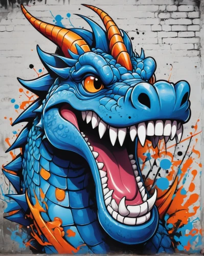 painted dragon,roa,dragon,fire breathing dragon,dragon design,draconic,dragonfire,dragones,dragonja,dragonheart,dralion,darragon,shendu,dragao,baragon,dragon fire,qilin,draconis,drakon,wyrm,Conceptual Art,Graffiti Art,Graffiti Art 09