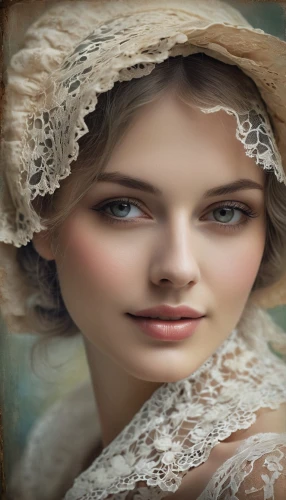 victorian lady,vintage woman,noblewoman,noblewomen,vintage female portrait,romantic portrait,vintage girl,scotswoman,victoriana,mystical portrait of a girl,white lady,vintage women,suit of the snow maiden,countrywomen,beautiful bonnet,a charming woman,rosaline,young woman,milkmaid,comtesse,Conceptual Art,Daily,Daily 32