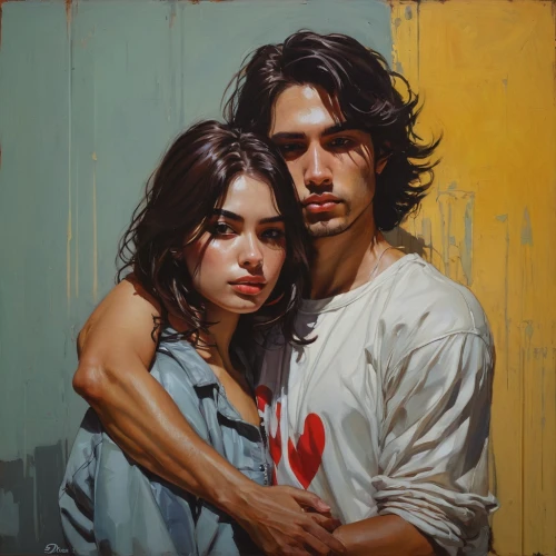 donsky,young couple,struzan,heslov,amants,romantic portrait,garamantes,heatherley,adolescentes,amantes,pareja,two people,parejas,alberthal,jeanneney,pintura,oil painting on canvas,lacombe,gangloff,brubaker,Conceptual Art,Fantasy,Fantasy 15