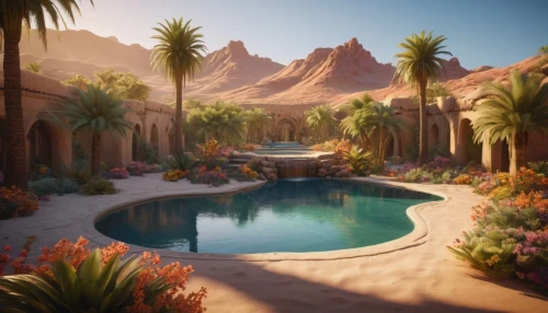 flowerful desert,desert landscape,desert desert landscape,oasis,sansar,dorne,the desert,theed,lacosta,desert,desert plants,cryengine,uncharted,resort,agrabah,desertlike,paradisus,summerland,tropico,fantasy landscape,Photography,General,Fantasy