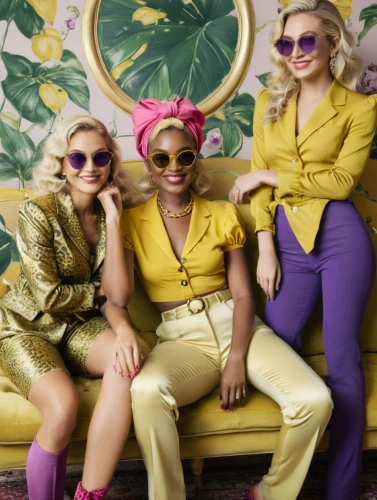 purple and gold,gold and purple,bananarama,pantsuits,vandellas,purple,starships,yellow jumpsuit,austra,retro women,stooshe,velvelettes,temptresses,vintage fashion,reinas,fashionistas,bombshells,afro american girls,stereogum,marcedes,Art,Artistic Painting,Artistic Painting 24