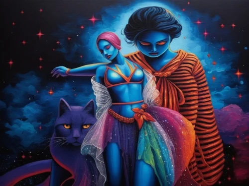 neon body painting,bodypainting,body painting,bodypaint,tantrik,sphynx,fantasy art,priestesses,varekai,djinn,mystique,krsna,deities,jasinski,familiars,vivants,shamanic,pussycats,fantasy picture,radhakrishna,Illustration,Realistic Fantasy,Realistic Fantasy 25