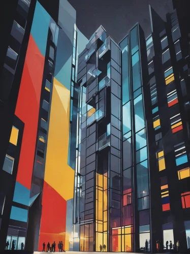 apartment blocks,apartment block,casgrain,bauhaus,superblock,gondry,block of flats,escala,multistorey,kimmelman,apartment buildings,tower block,highrises,hejduk,buildings,superblocks,scampia,nevelson,mondriaan,high rises,Art,Artistic Painting,Artistic Painting 43