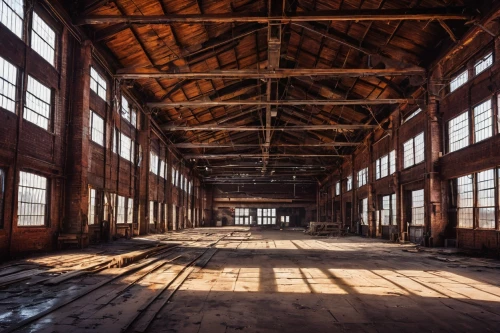 abandoned factory,empty factory,freight depot,industrial hall,warehouses,railyards,factory hall,brickworks,warehouse,brickyards,old factory,old factory building,humberstone,dogpatch,locomotive shed,industrial ruin,empty interior,packinghouse,industrial landscape,warehousing,Art,Classical Oil Painting,Classical Oil Painting 30