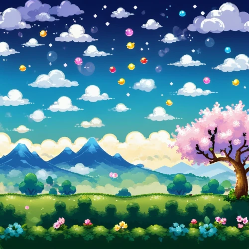 springtime background,spring background,landscape background,crayon background,cartoon video game background,blooming field,easter background,japanese sakura background,nature background,sakura background,dandelion background,background vector,digital background,watercolor background,art background,dusk background,children's background,unicorn background,meadow landscape,flower background,Unique,Pixel,Pixel 02