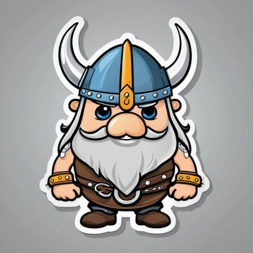 viking,barbarigo,vikings,vikingskipet,barbarian,forkbeard,northmen,dwarven,berzerker,gimli,norsemen,dagur,norseman,jomsvikings,hoplite,talhelm,obelix,wihtred,dwarf,norse,Unique,Design,Sticker