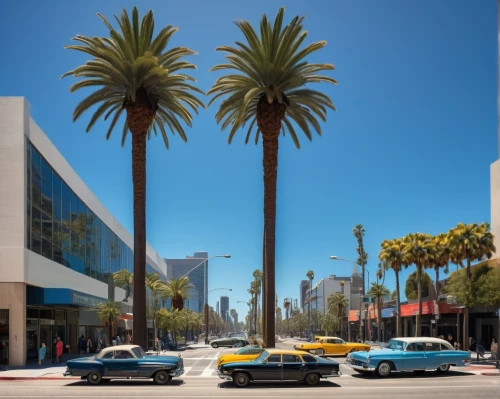 classic car and palm trees,beverly hills,koreatown,cahuenga,los angeles,hollyfield,californian,wilshire,encino,american classic cars,losangeles,cerritos,luxehills,lankershim,westmar,santa monica,sandiego,chevelles,la,pasadena,Art,Classical Oil Painting,Classical Oil Painting 14