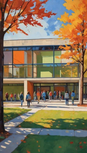 school design,macalester,oberlin,tdsb,rit,langara,home of apple,cupertino,schulich,ubc,jadwin,ucd,uoit,lecture hall,newhouse,cafeteria,arts loi,ywca,bechtler,eisenman,Conceptual Art,Oil color,Oil Color 25