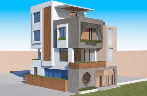 sketchup,cubic house,3d rendering,two story house,modern house,modern architecture,multistorey,residencial,townhome,residential house,apartment building,revit,vivienda,apartment house,residential tower,sky apartment,smart house,cube stilt houses,lofts,condominia,Photography,General,Realistic