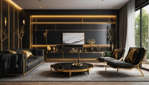 gold wall,minotti,black and gold,modern decor,gold lacquer,luxe,contemporary decor,luxury home interior,gold paint stroke,interior modern design,gold leaf,interior design,gold foil corner,apartment lounge,mahdavi,interior decoration,gold stucco frame,livingroom,gold paint strokes,interior decor,Photography,General,Natural