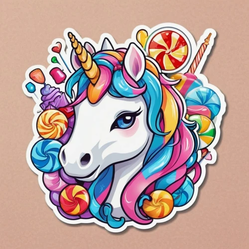 unicorn,unicorn art,rainbow unicorn,spring unicorn,celestia,unicorn crown,unicorn background,licorne,skillicorn,unicorn and rainbow,pegasys,unicorns,nikorn,unicorn face,unicorn head,llyra,constellation unicorn,colorful horse,pony,girl pony,Unique,Design,Sticker