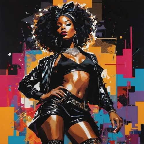 domino,technotronic,badu,bachalo,thandie,afrofuturism,afrodisiac,black woman,mckelvie,amerykah,toccara,azealia,ororo,erykah,letoya,palmiotti,coffy,ikpe,mcniven,nielly,Conceptual Art,Oil color,Oil Color 07