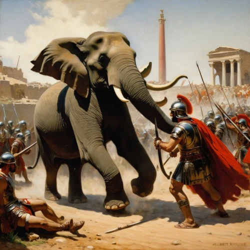 rome 2,elephas,pachyderms,sassanians,tuskers,pachyderm,uccello,ancient rome,pandavas,vercingetorix,pyrrhus,hunting scene,cavalcades,cavaliere,elephants,jumbos,capitoline wolf,cataphracts,elephantmen,pleistocene,Art,Classical Oil Painting,Classical Oil Painting 12