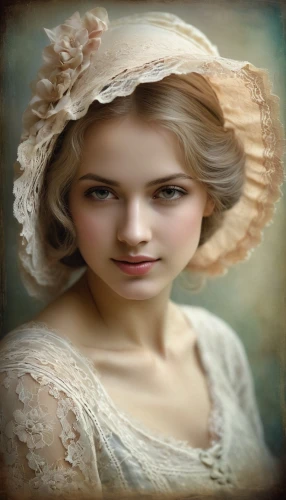 victorian lady,vintage female portrait,vintage woman,edwardian,vintage girl,noblewoman,vintage women,cosette,noblewomen,young woman,young lady,victoriana,white lady,romantic portrait,principessa,woman's hat,mystical portrait of a girl,girl in a historic way,beautiful bonnet,a charming woman,Conceptual Art,Daily,Daily 32