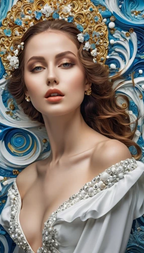 margaery,margairaz,fantasy art,amphitrite,frigga,white rose snow queen,fantasy portrait,guinevere,world digital painting,hydrangea background,noblewoman,melusine,ariadne,persephone,nimue,the snow queen,diwata,undine,adere,portrait background,Photography,General,Realistic