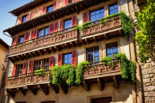 hotel de cluny,french building,figeac,oberaargau,couvreur,auberge,half-timbered wall,barcelonnette,langeais,strasbourg,lausanne,maison,parador,honfleur,lyon,frontages,cahors,martre,malmaison,beaujolais,Illustration,Abstract Fantasy,Abstract Fantasy 06