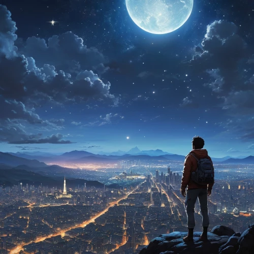 moon and star background,beautiful wallpaper,clear night,nacht,night sky,the night sky,dream world,world digital painting,night scene,escapism,samsung wallpaper,night image,moonwalked,nightsky,the moon and the stars,moonwatch,nuit,lunar,skywatchers,fantasy picture,Photography,General,Realistic