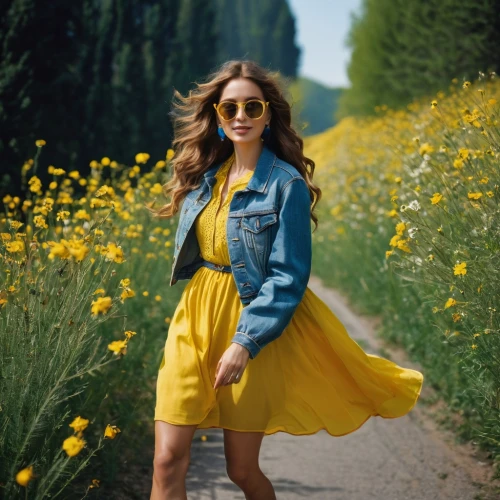 yellow jumpsuit,yellow daisies,yellow and blue,yellow color,yellow,yellow petal,yellow bells,yellow background,yellow mustard,yellow grass,meadowlark,beautiful girl with flowers,girl in flowers,yellow garden,yellow wall,spring background,walking in a spring,yellow flowers,yellow orange,yellowy,Photography,Documentary Photography,Documentary Photography 15